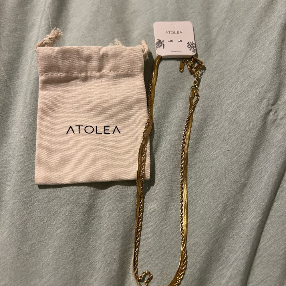 Atolea Gold Layered Necklace